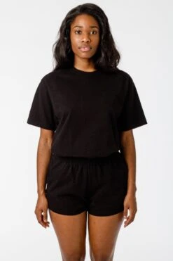 1203GD Unisex - Short Sleeve Binding Garment Dye T-Shirt -Builtd Store 1203GD black small paris