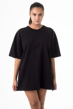 1203GD Unisex - Short Sleeve Binding Garment Dye T-Shirt -Builtd Store 1203 black