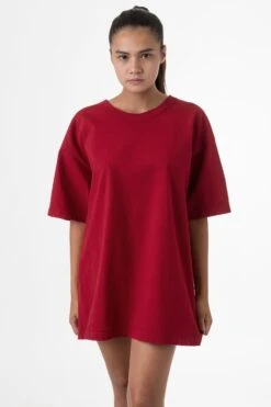 1203GD Unisex - Short Sleeve Binding Garment Dye T-Shirt -Builtd Store 1203 red3333