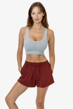 1214GD - Heavy Jersey Garment Dye Short Shorts -Builtd Store 1214GD BURNTORANGE 1s