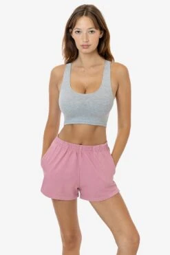 1214GD - Heavy Jersey Garment Dye Short Shorts -Builtd Store 1214GD DUSTYPINK 1s