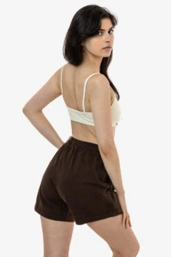 1242GD Unisex - Heavy Jersey Garment Dye Gym Shorts -Builtd Store 1242gd chocolate natalie