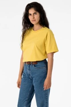 The 1801 - 6.5oz Garment Dye Crew Neck T-Shirt (Colors 1 Of 3) -Builtd Store 1801GD SPECTRAYELLOW W 2023ColorGrid