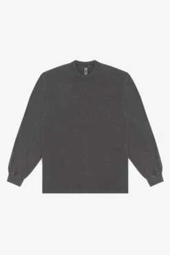 1807GD Mix - 6.5oz Long Sleeve Garment Dye Crew Neck T-Shirt -Builtd Store 1807GD VINTAGE BLACK da2e9182 0867 4270 b295 8dbd99513891