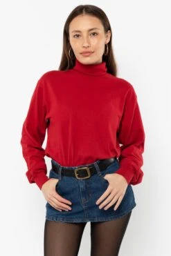 1811GD Unisex - Long Sleeve Garment Dye Turtleneck -Builtd Store 1811GD DarkRed2 20a12a29 4b7c 4712 a8ed c18847ae852d