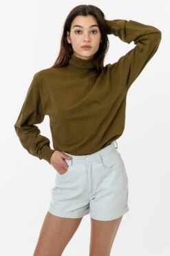 1811GD Unisex - Long Sleeve Garment Dye Turtleneck -Builtd Store 1811gd darkolive s 09ad81f1 28a5 4bab 998b 902d606a3be2