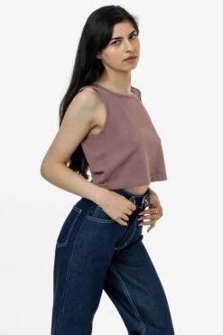 1822GD - Garment Dye Crop Tank -Builtd Store 1822 mauvenatalie