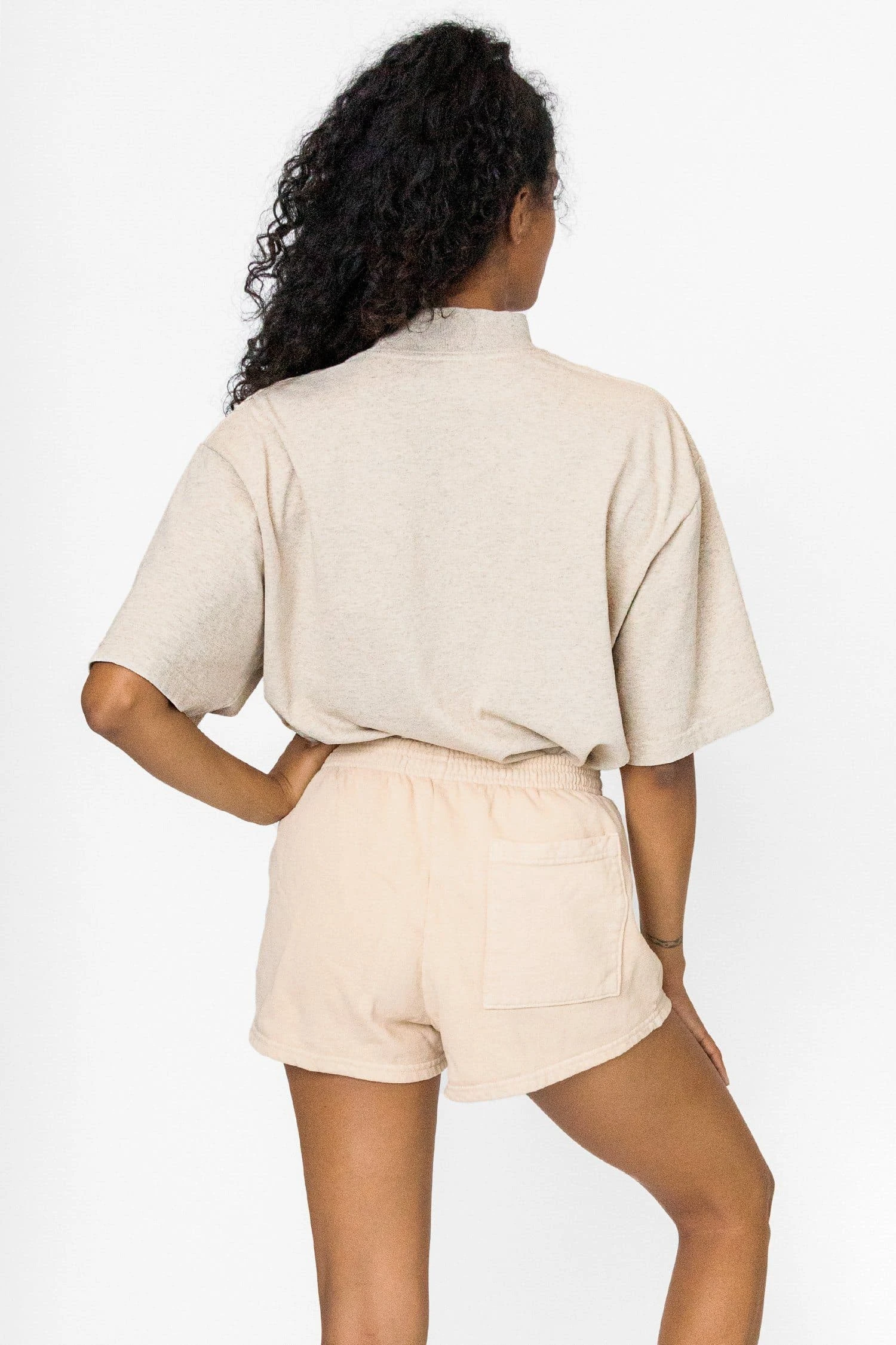 1825GD Unisex - Oversized Short Sleeve High Mockneck T-shirt 15 1825GD Unisex - Oversized Short Sleeve High Mockneck T-shirt - Image 15