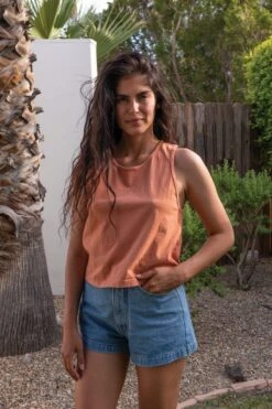 1833GD - Garment Dye Mid-Tank -Builtd Store 1833GD Terracotta2