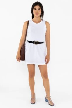 1840GD - Garment Dye Tank Dress 34 1840GD - Garment Dye Tank Dress -Builtd Store 1840GD White