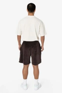 VLR442GD - Garment Dye Velour Mid-Length Wide Short -Builtd Store 1Q6A9598 full