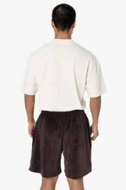 VLR442GD - Garment Dye Velour Mid-Length Wide Short -Builtd Store 1Q6A9598 standard