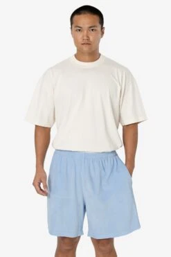 VLR442GD - Garment Dye Velour Mid-Length Wide Short -Builtd Store 1Q6A9624 standard