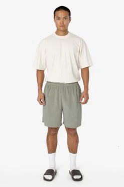 VLR442GD - Garment Dye Velour Mid-Length Wide Short -Builtd Store 1Q6A9637 full