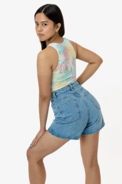 21308TD - Tie Dye 2x1 Crop Tank -Builtd Store 21308td christine 2S