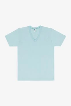 24056 Mix - Fine Jersey V-Neck T-Shirt -Builtd Store 24056Mint