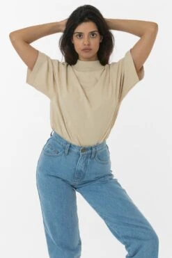 1825GD Unisex - Oversized Short Sleeve High Mockneck T-shirt 25 1825GD Unisex - Oversized Short Sleeve High Mockneck T-shirt -Builtd Store 2 2f4974fc ffaf 452f 8c7e a7fadf62af26