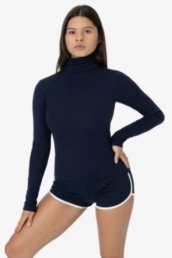 43006 - Baby Rib Turtleneck -Builtd Store 43006 NAVY 2