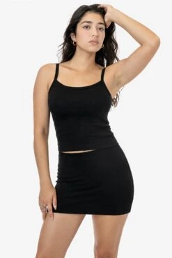 43011 - Baby Rib Spaghetti Tank -Builtd Store 43011 BLACK BRITTANY 1k