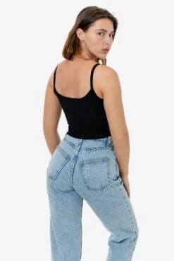 43016 - Baby Rib Spaghetti Crop Tank -Builtd Store 43016 black2 s