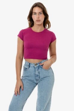 43035 - Cap Sleeve Baby Rib Crop Top -Builtd Store 43035 RUBY s
