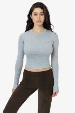 43007 - Baby Rib Long Sleeve Crewneck Tee