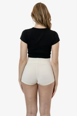 43080 - Baby Rib Scoopneck Crop Top -Builtd Store 43080 BLACK 2s