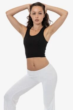 4328 - Sporty Baby Rib Crop Tank 27 4328 - Sporty Baby Rib Crop Tank -Builtd Store 4328 black 1s