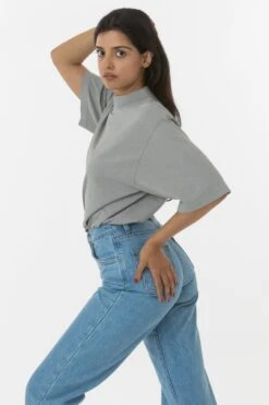 1825GD Mix - Oversized Short Sleeve High Mockneck T-shirt -Builtd Store 6 36c40aba e77e 4fec a013 f4ceaf588c53