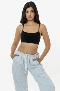 83016GD - Garment Dye Basic Bralette 37 83016GD - Garment Dye Basic Bralette -Builtd Store 83016GD BLACK 1