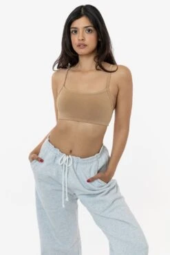 83016GD - Garment Dye Basic Bralette 39 83016GD - Garment Dye Basic Bralette -Builtd Store 83016GD KHAKI 1