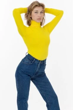 8306 - Cotton Spandex Turtleneck -Builtd Store 8306 primaryyellow