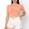 83071GD - Cut Out Crop Top