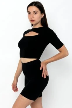83071GD - Cut Out Crop Top -Builtd Store 83071GD MorePhoto1