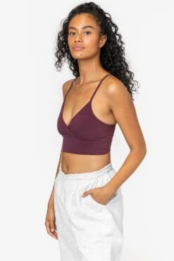 83076GD - Crossover Wrap Crop Top -Builtd Store 83076 PORT 1