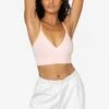 83076GD - Crossover Wrap Crop Top