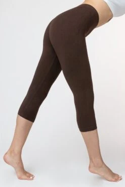 83216GD - Garment Dye Cropped Legging -Builtd Store 83216chocolate