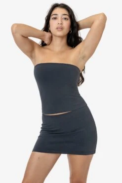 83293GD - Garment Dye Mid-Length Tube Top -Builtd Store 83293GD 8384GD DOLPHINBLUE BRITTANY 1k