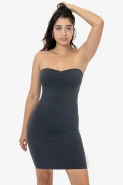 8333GD - Ruched Front Tube Dress 25 8333GD - Ruched Front Tube Dress -Builtd Store 8333D DOLPHINBLUE 1k