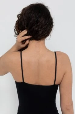 83401 - Spaghetti Mid-Length Dress -Builtd Store 83401 Black4