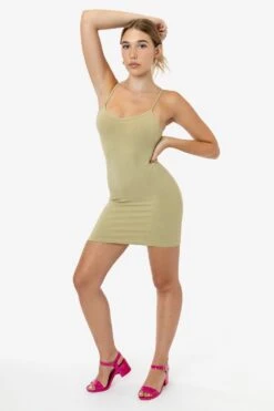 83601GD - Garment Dye Spaghetti Mini Dress -Builtd Store 83601GD F1 11