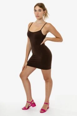 83601GD - Garment Dye Spaghetti Mini Dress -Builtd Store 83601GD F1 4