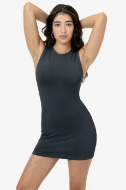83665GD - Garment Dye Sleeveless Crewneck Mini Dress -Builtd Store 83665GD BRITTANY DOLPHIN 1