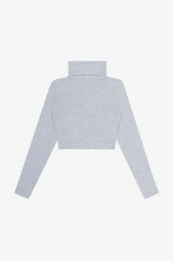 8366GD - Cropped Cotton Spandex Garment Dye Turtleneck 30 8366GD - Cropped Cotton Spandex Garment Dye Turtleneck -Builtd Store 8366GD Heather