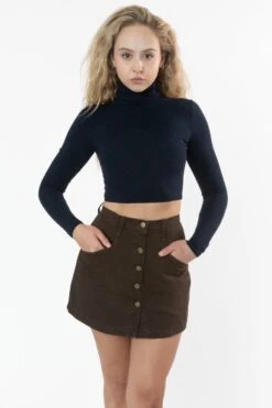 8366GD - Cropped Cotton Spandex Garment Dye Turtleneck 28 8366GD - Cropped Cotton Spandex Garment Dye Turtleneck -Builtd Store 8366GD 11