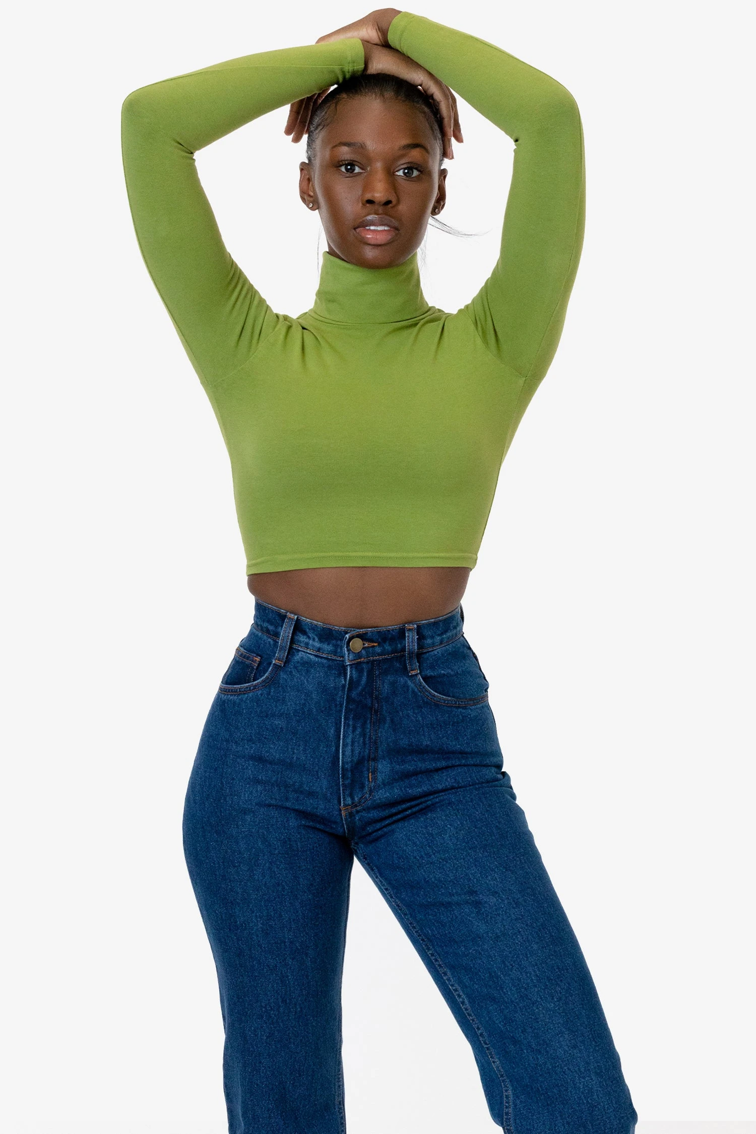 8366GD - Cropped Cotton Spandex Garment Dye Turtleneck 14 8366GD - Cropped Cotton Spandex Garment Dye Turtleneck - Image 14