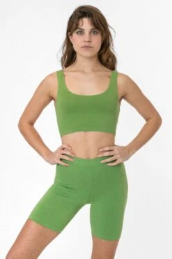 8382GD - Garment Dye Bike Shorts -Builtd Store 8382gd celerygreen