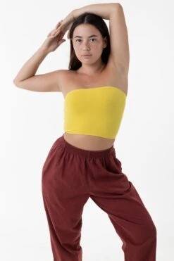 8393 - Cotton Spandex Tube Top -Builtd Store 8393 canary2