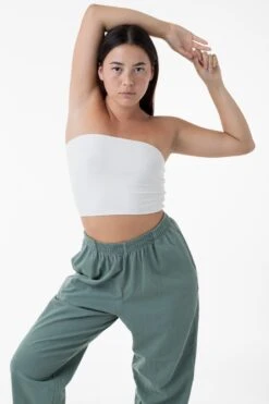 8393 - Cotton Spandex Tube Top -Builtd Store 8393 white2