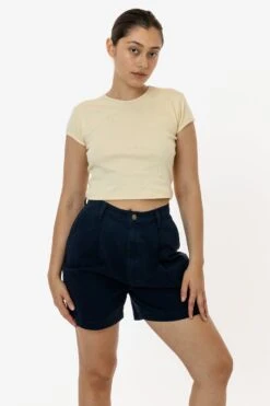 RCT372 - Cotton Twill Pleated Short -Builtd Store ADRIANASTAND2